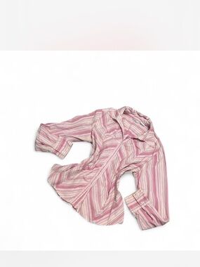 Women's Pink Stripe Button-Down Shirt